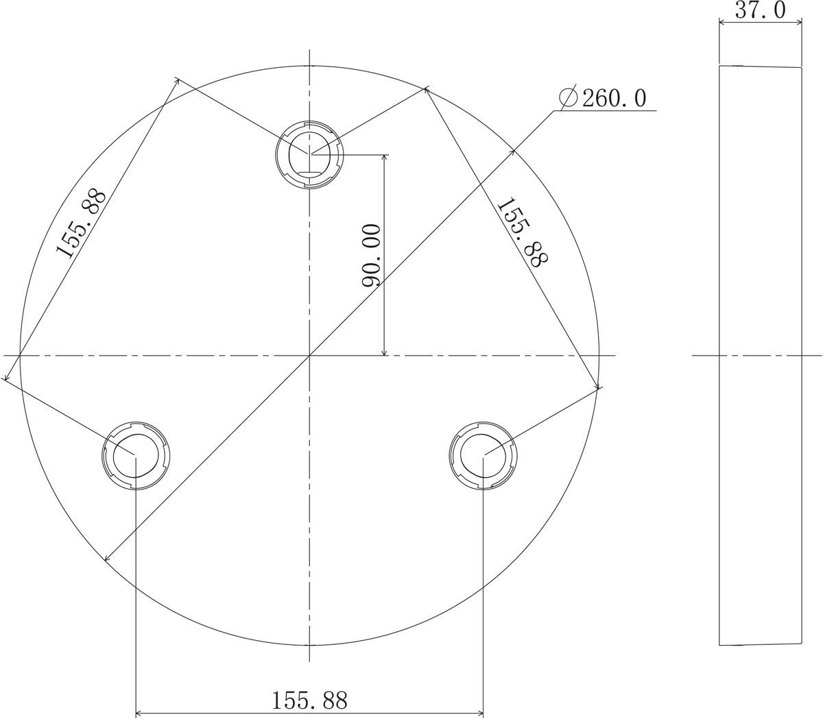 Основание для накладного светильника Donolux DL18629/R3 Kit W Dim