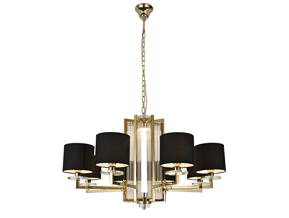 Подвесная люстра Newport 35406+1/C gold без абажуров М0069057