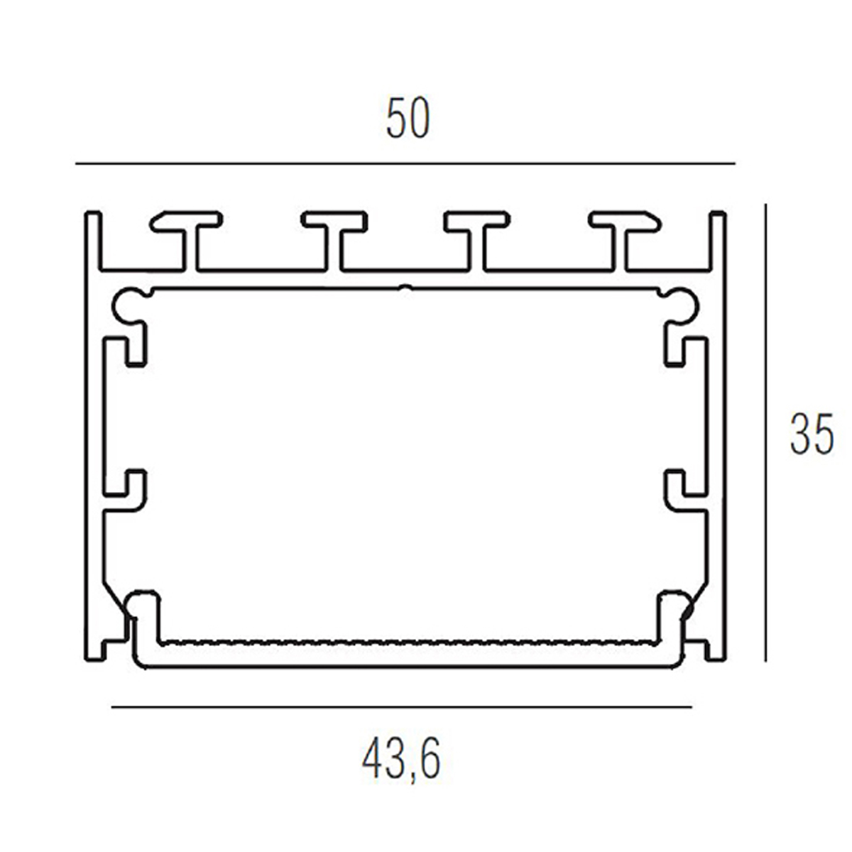 Алюминиевый профиль Donolux DL18511Black