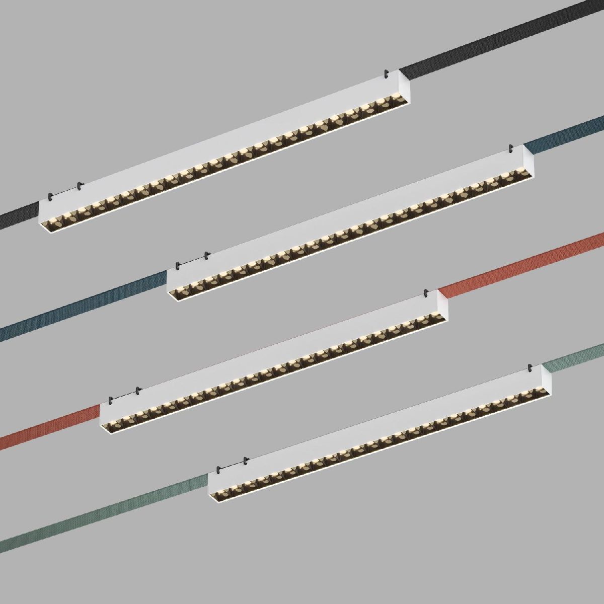 Трековый однофазный светильник Denkirs Belty Grill DK5573-WB