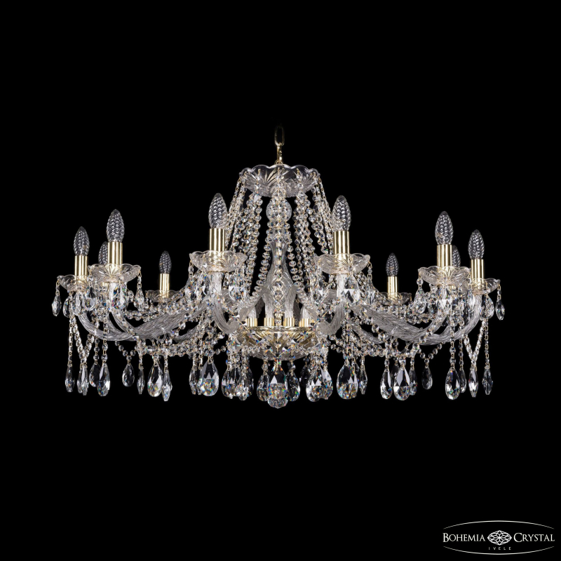Подвесная люстра Bohemia Ivele Crystal 1413/12/360 G