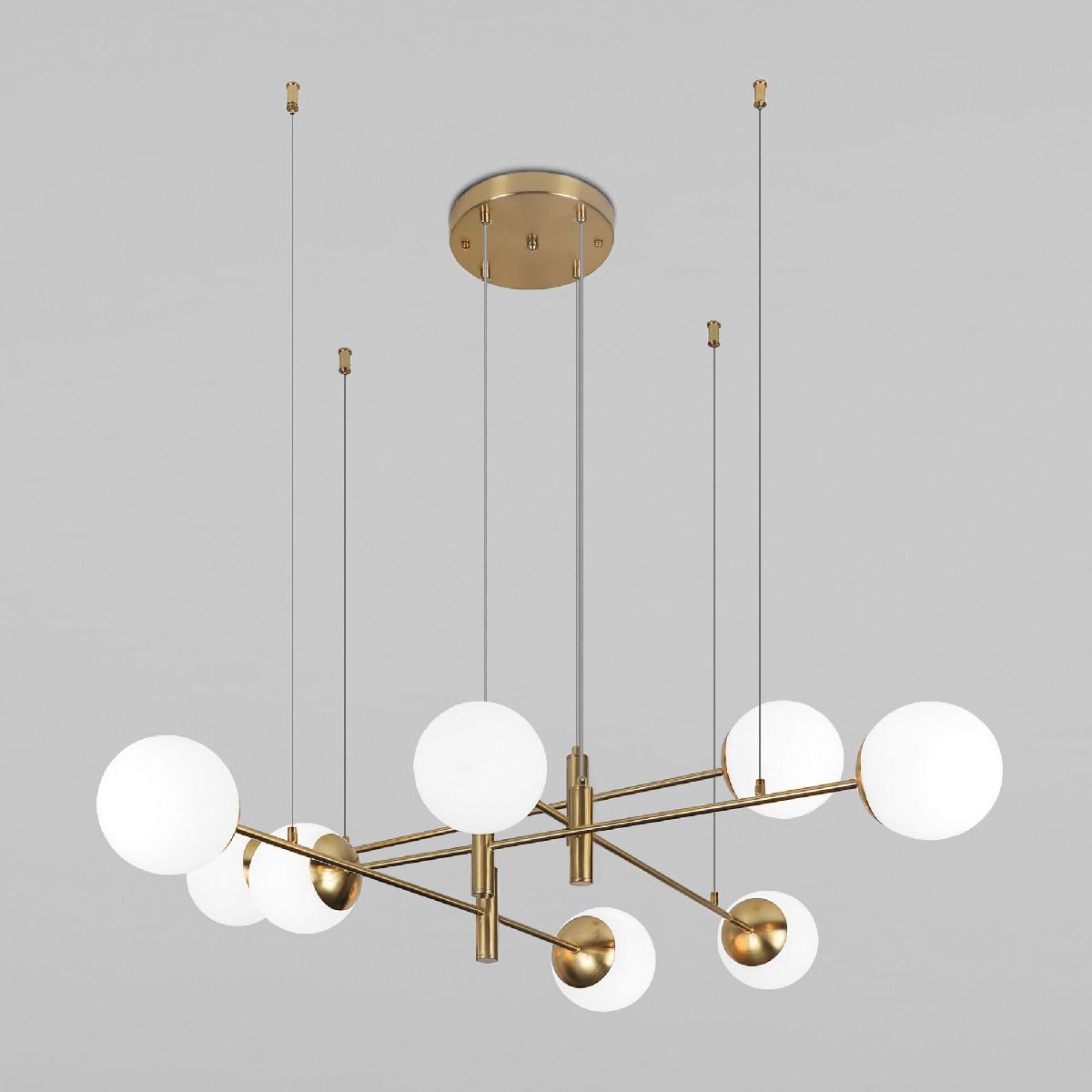 Подвесная люстра Eurosvet Planet 70146/8 латунь Smart a062029
