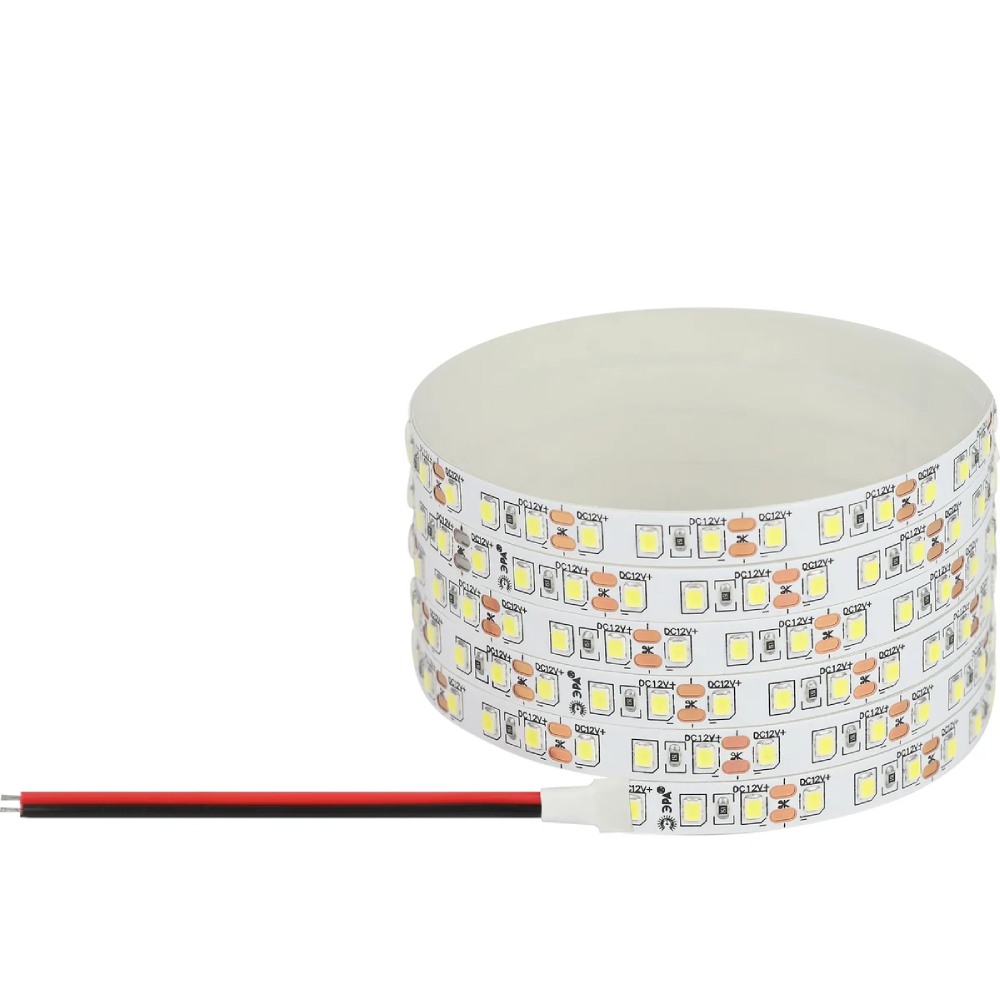 Светодиодная лента ЭРА 4,8W/m 120LED/m 2835SMD белый 5M LS2835-120LED-IP20-W-eco-5m Б0035595
