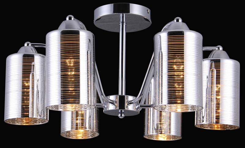 Люстра на штанге Natali Kovaltseva Helsinki 75038-6C CHROME