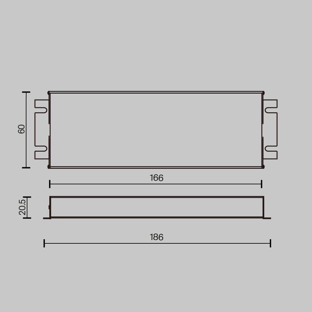 Источник напряжения Maytoni Triac 60Вт DC24В IP67 734001