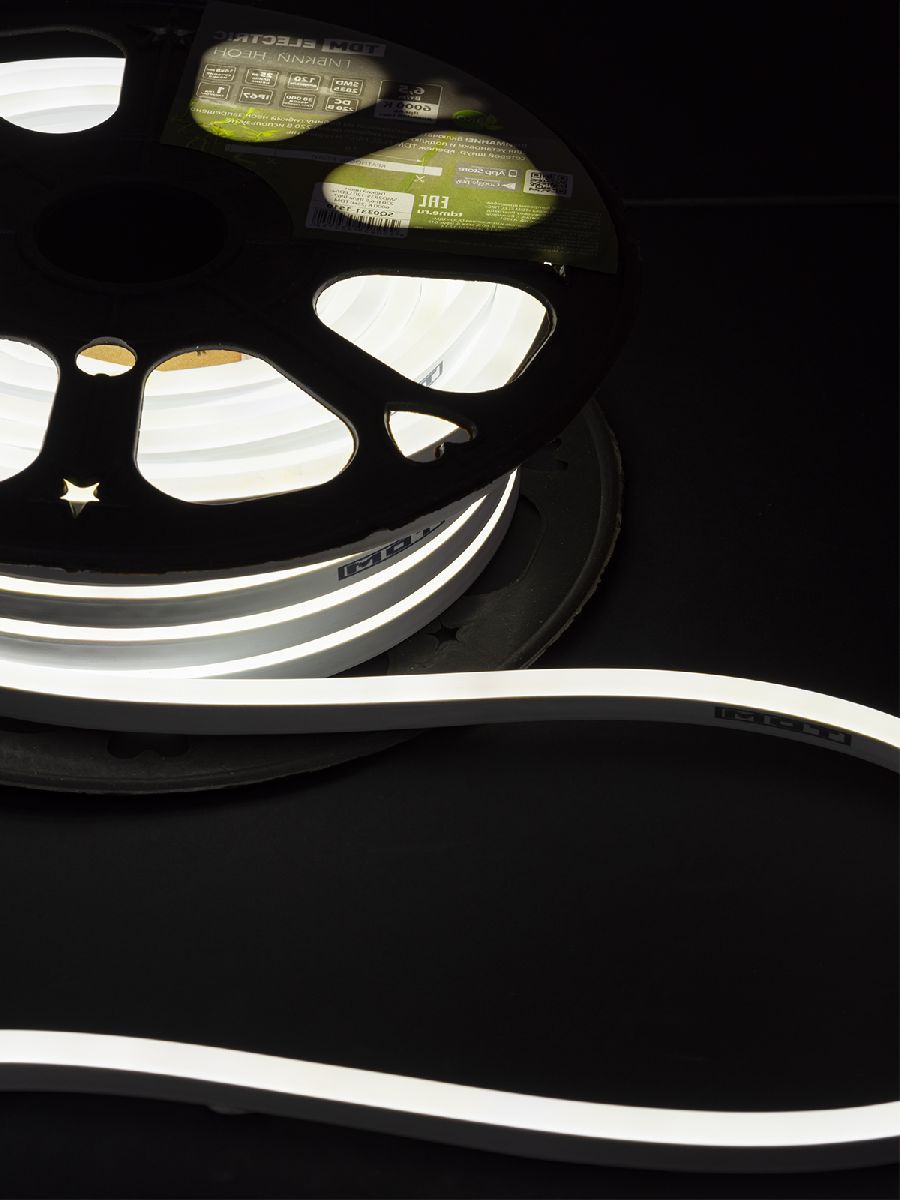 Гибкий неон TDM Electric 220В 2835 6,5Вт/м 6000K 25м SQ0331-1510