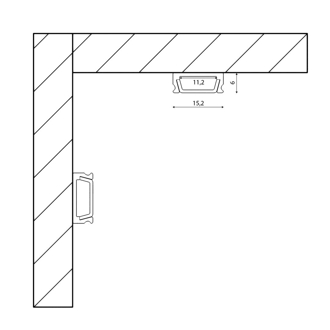 Профиль алюминиевый SWG SF-1506 000984