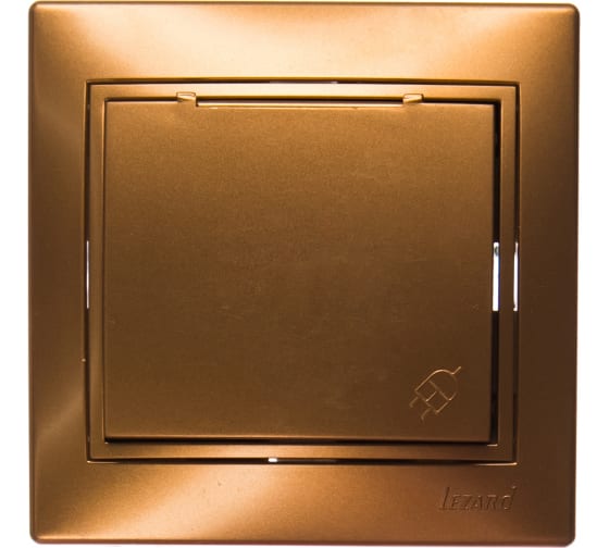 Розетка с/з с крышкой Lezard Mira 701-1313-123