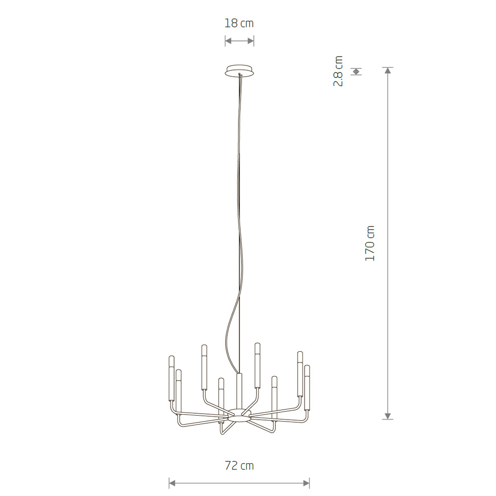 Подвесная люстра Nowodvorski Orto VIII 11461