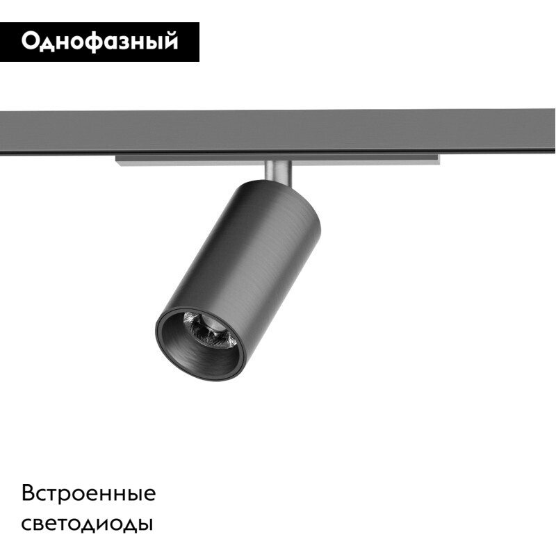 Трековый однофазный светильник Denkirs Shine spot DK5740-DN