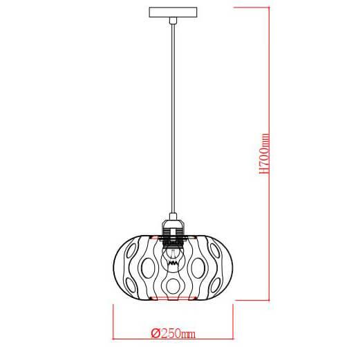 Подвесной светильник Rivoli Meike 4080-201 Б0047922