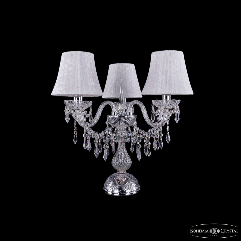 Настольная лампа Bohemia Ivele Crystal 1403L/3/141-39 Ni SH41-160