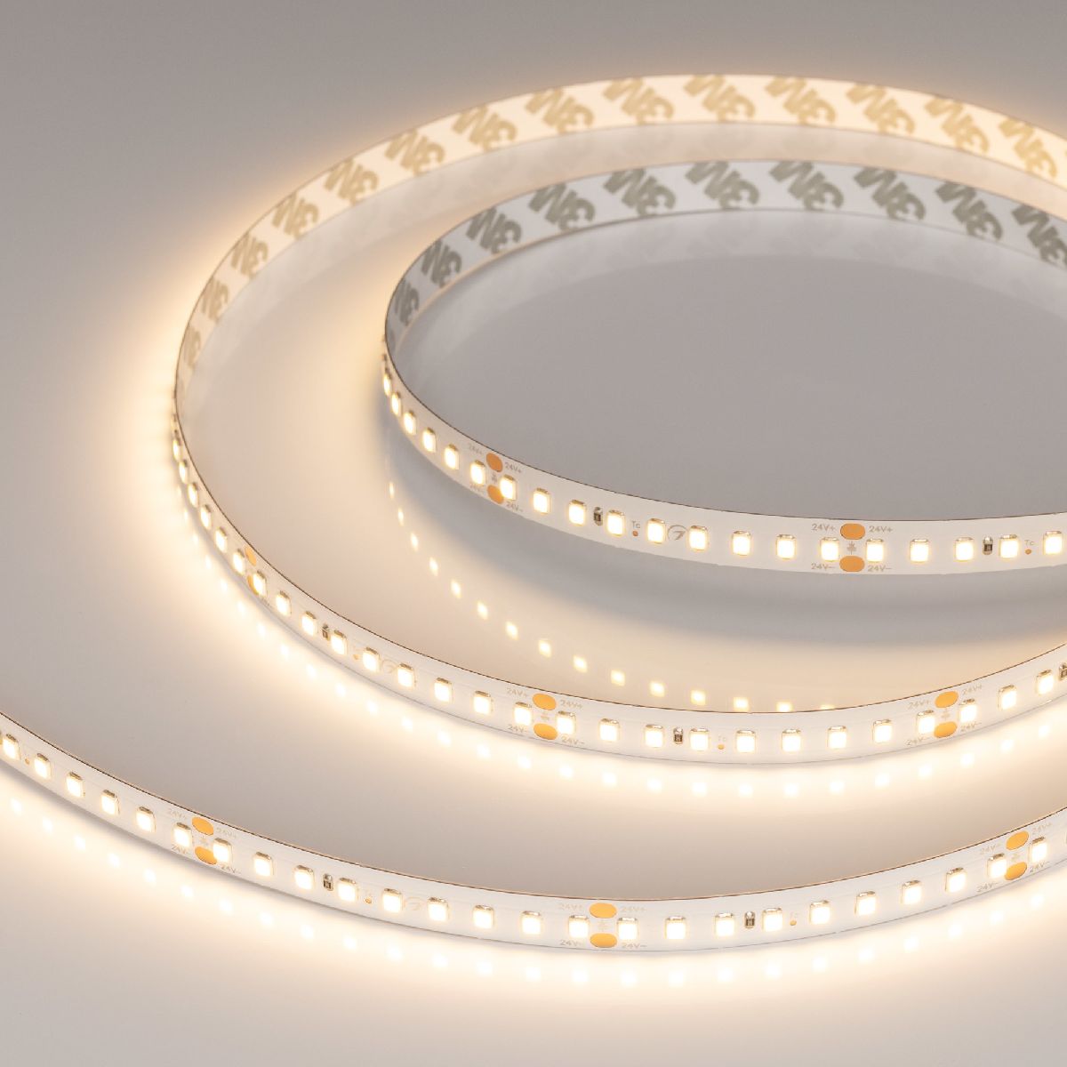 Светодиодная лента Arlight RT-A144-10mm 24V Warm3000 7.7 W/m, IP20, 2835, 5m 038782