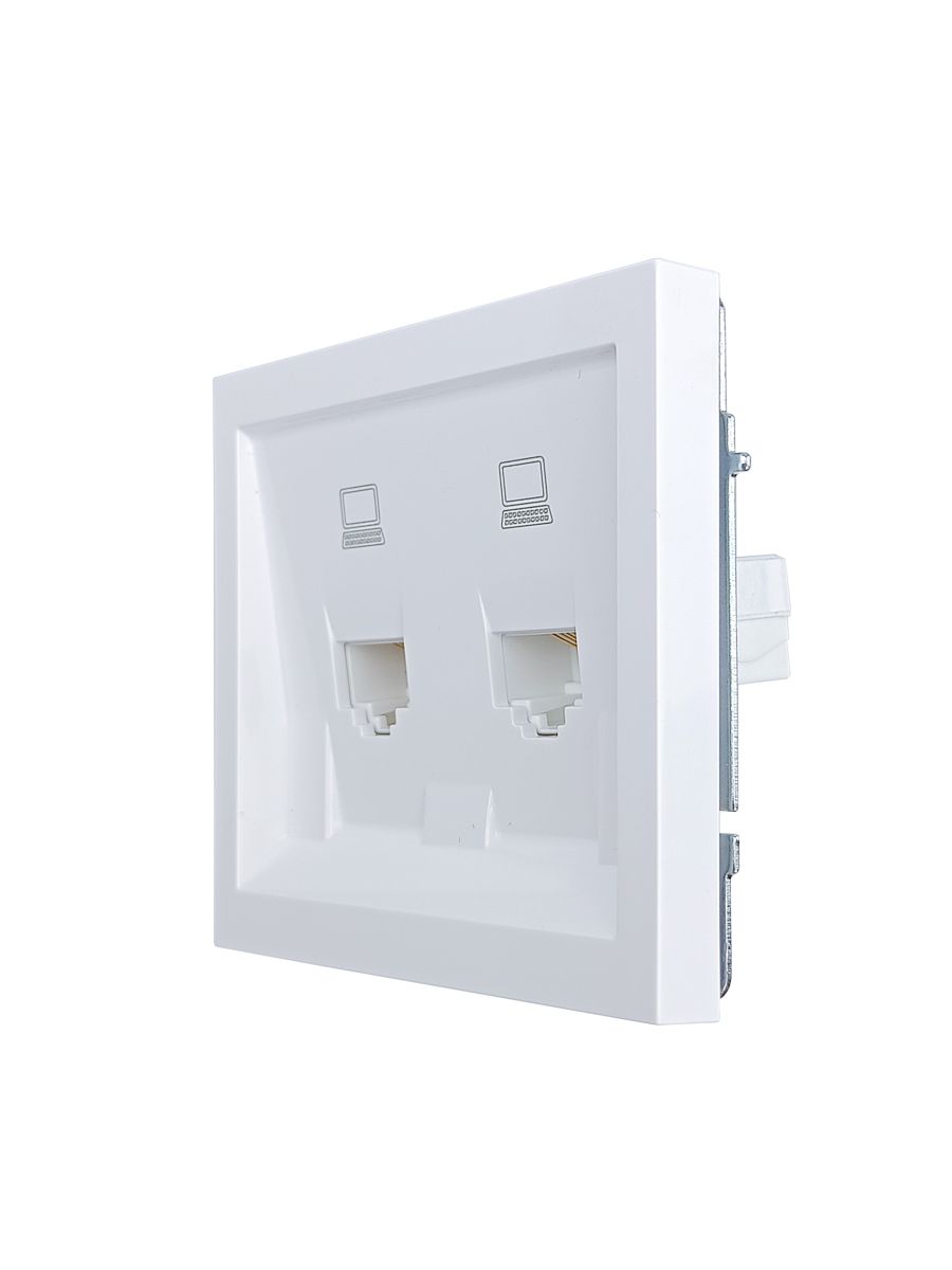 Розетка 2-ая компьютерная Lezard Zima 704-0288-141