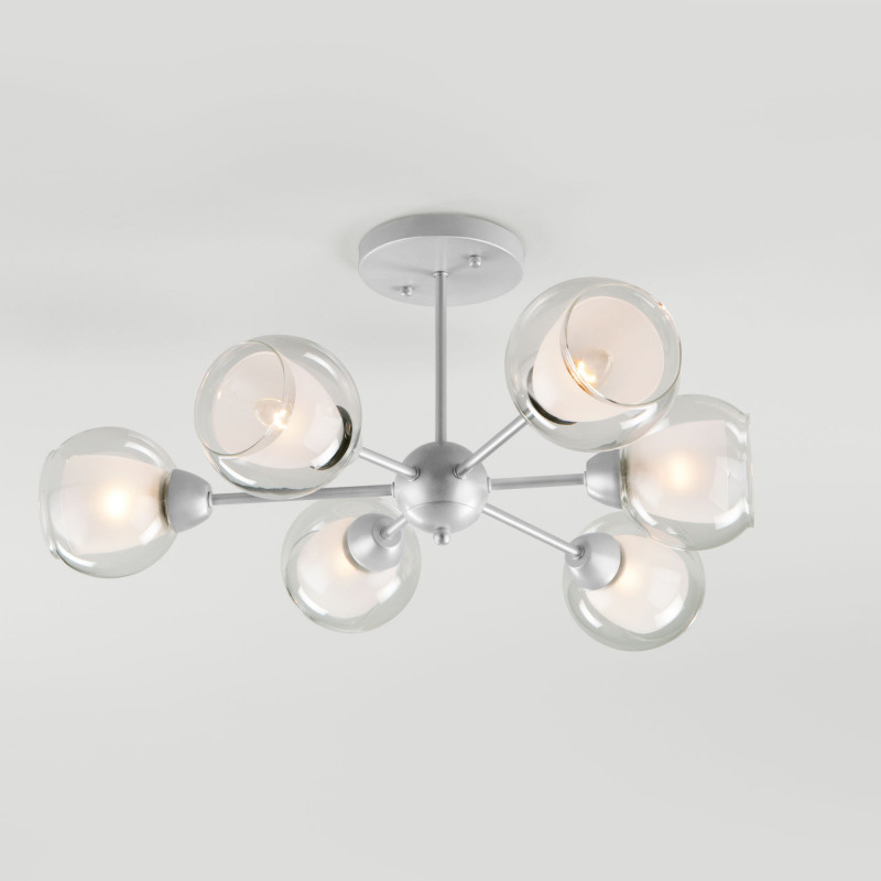 Люстра на штанге Eurosvet 30163/6 матовое серебро