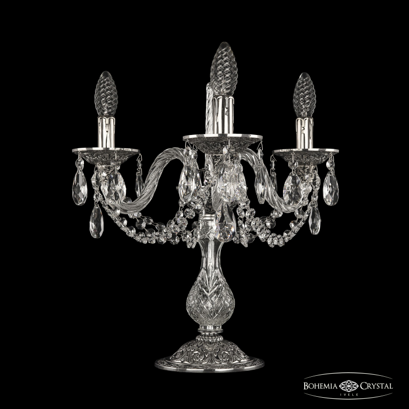 Настольная лампа Bohemia Ivele Crystal 16102L8/3/141-40 NB