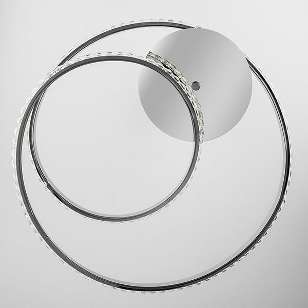 Потолочный светодиодный светильник Eurosvet 90064/2 хром