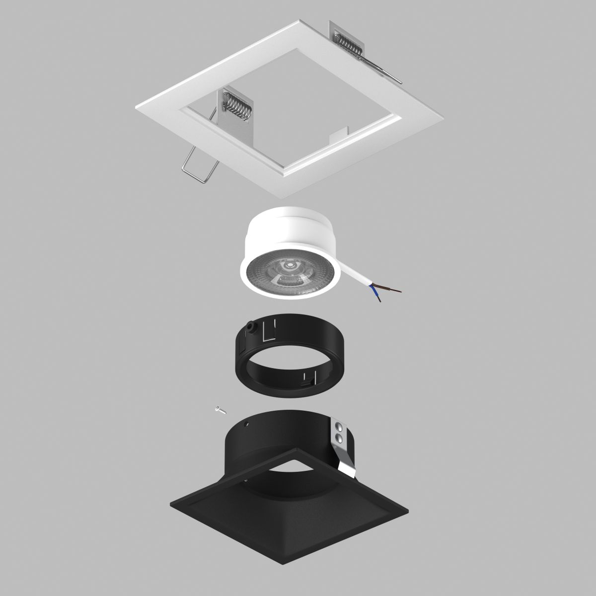 Встраиваемый светильник Lightstar Domino (214516+214507+214007) D51607BMOD