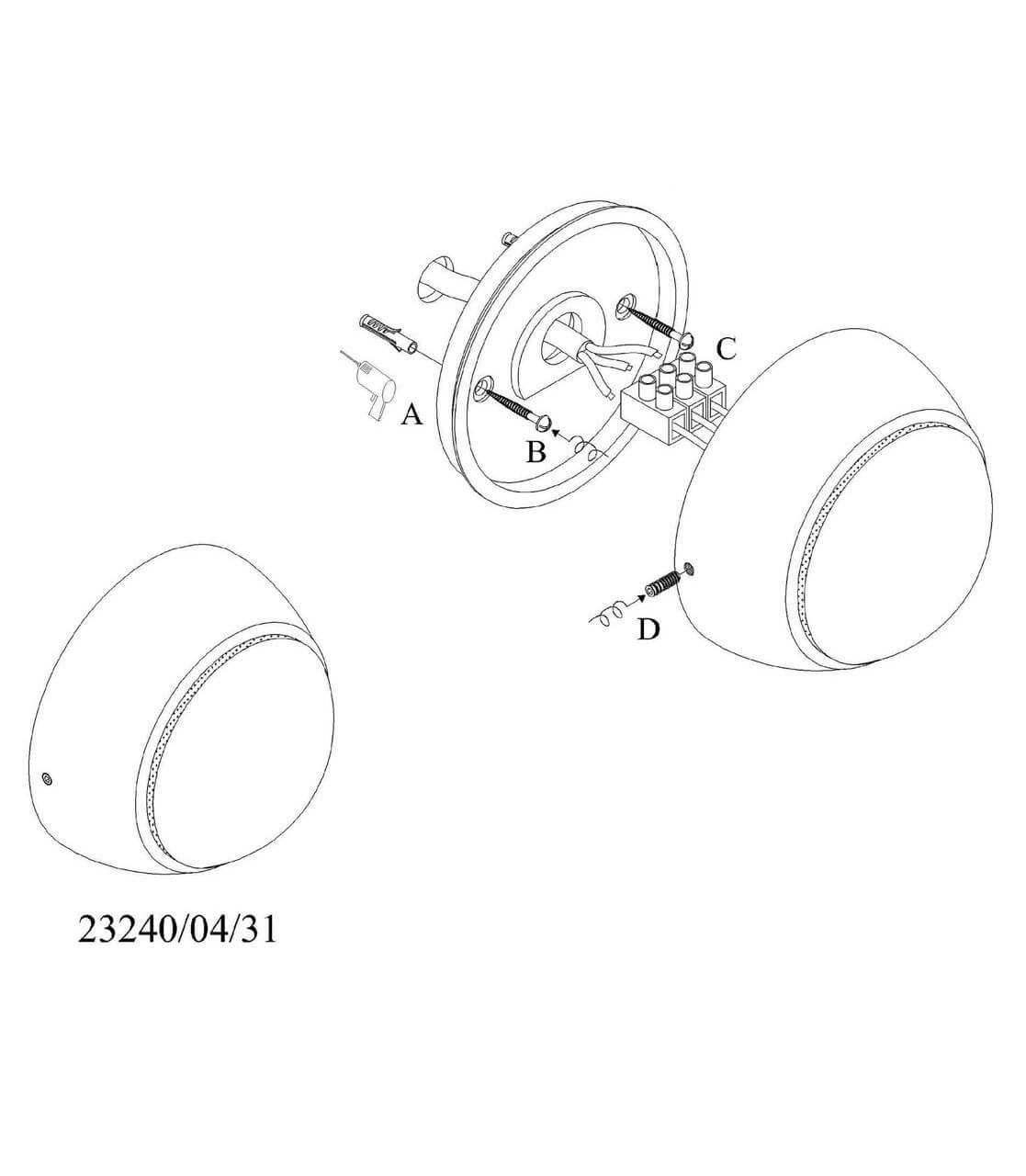 Настенный светодиодный светильник Lucide Luna 23240/04/31