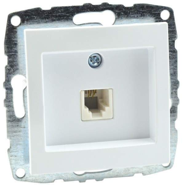 Розетка телефонная Rj45 Cat3 Mono Electric Despina-Larissa жемчуг 500-002525-124