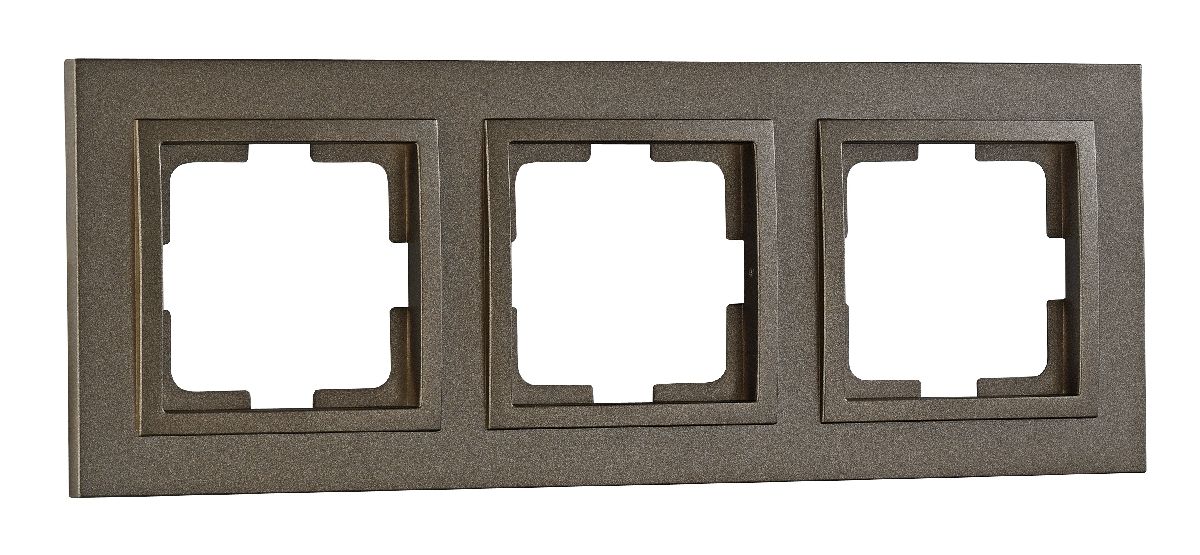 Рамка на 3 поста Mono Electric Despina бронза 102-230000-162