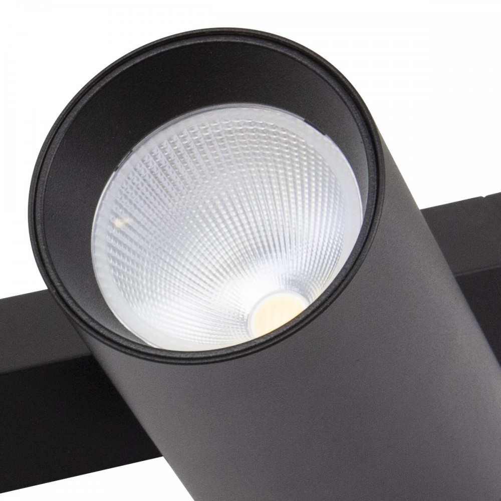 Трековый однофазный светильник AM Group Plain Opal AM589 20W 4000K BK