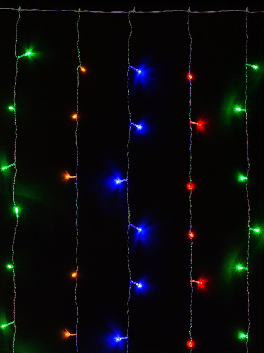 Светодиодная гирлянда TDM Electric Занавес 250V разноцветная 8 режимов SQ0361-0070