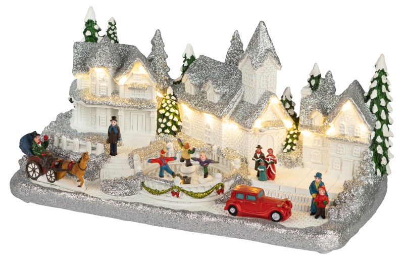 Новогодняя фигура Снежная деревня Эра EFIS-S08 Б0060486