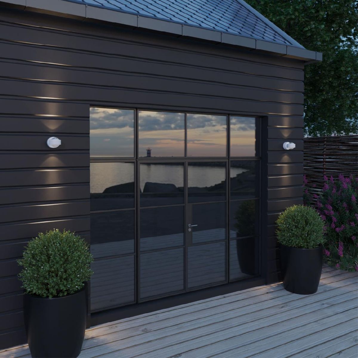 Уличный настенный светильник шар Novotech Calle 359303