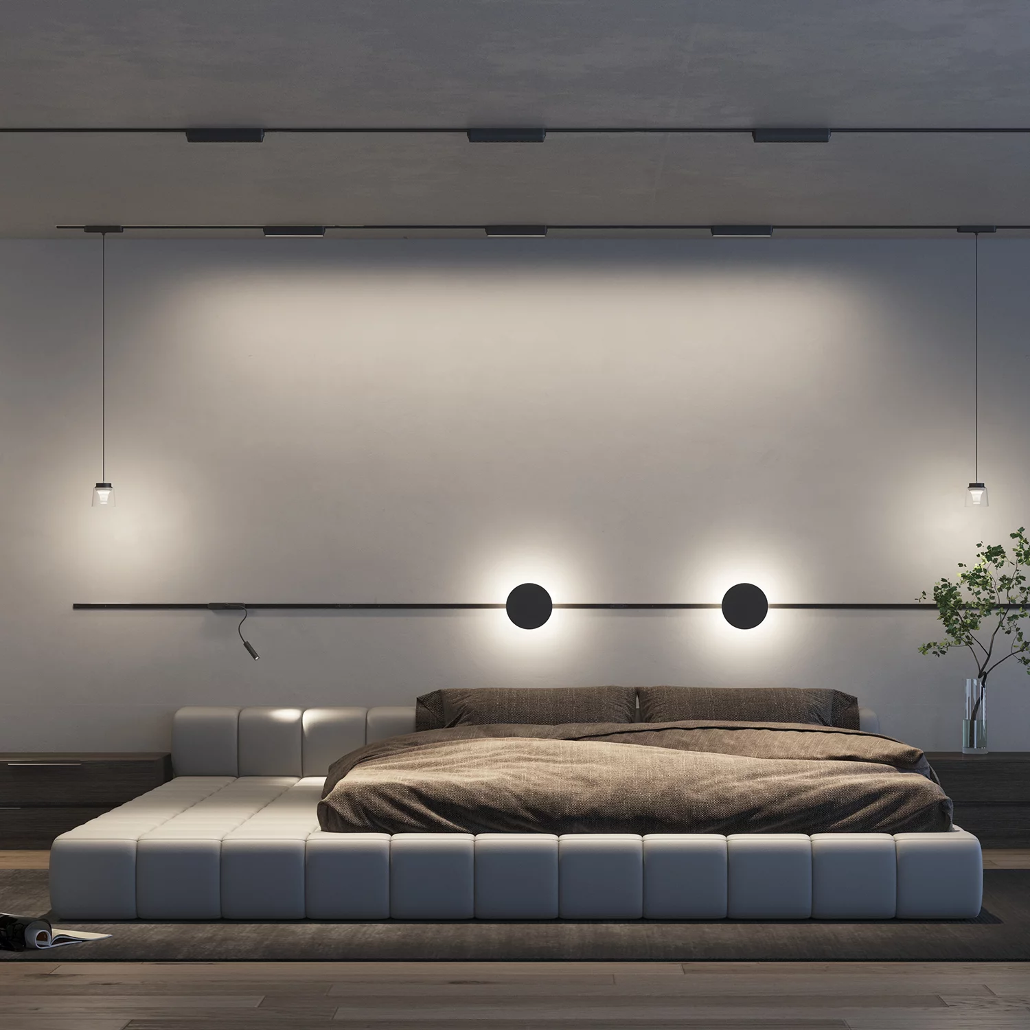 Трековый магнитный однофазный светильник Denkirs Air linear DK5303-BK