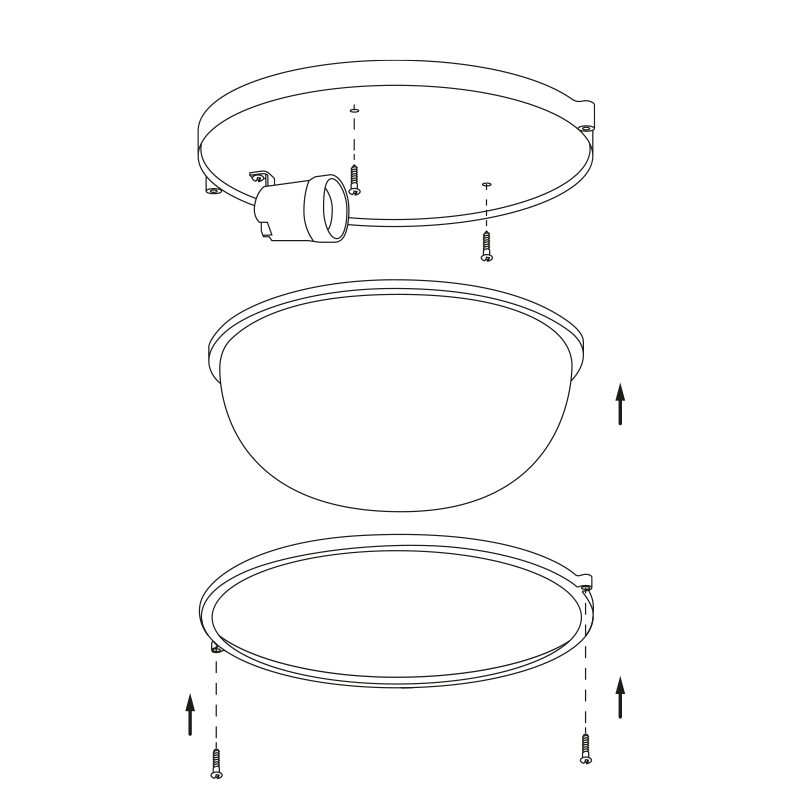 Настенно-потолочный светильник Wolta ДПБ03-100-001