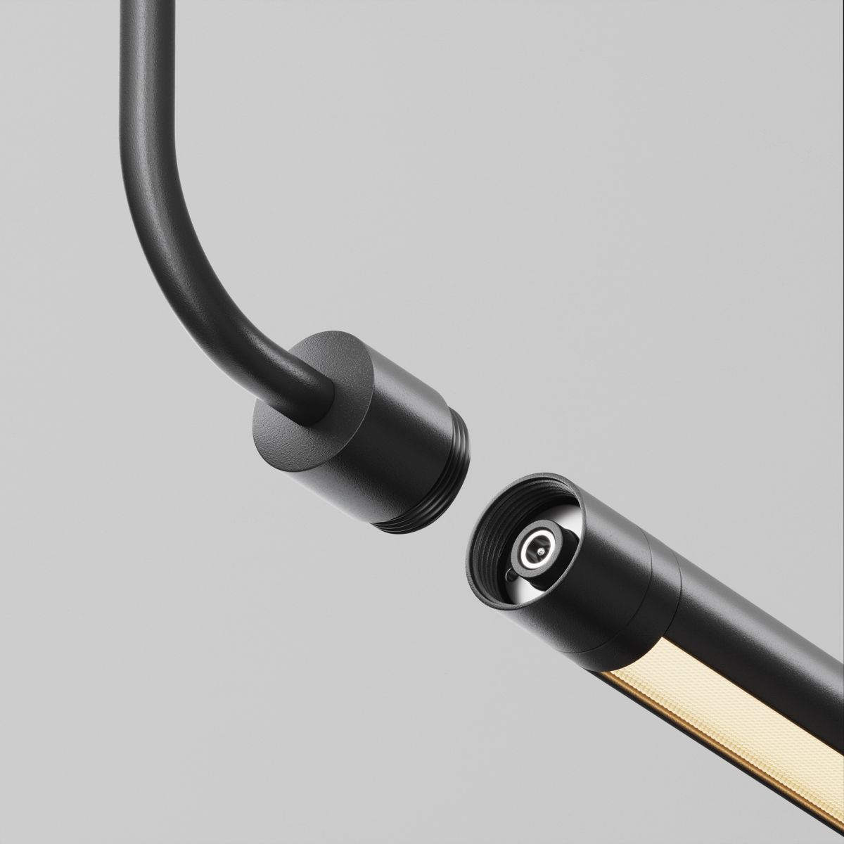 Заглушка для подвесного монтажа без ввода питания с тросом Maytoni Shelf CA024PL-B