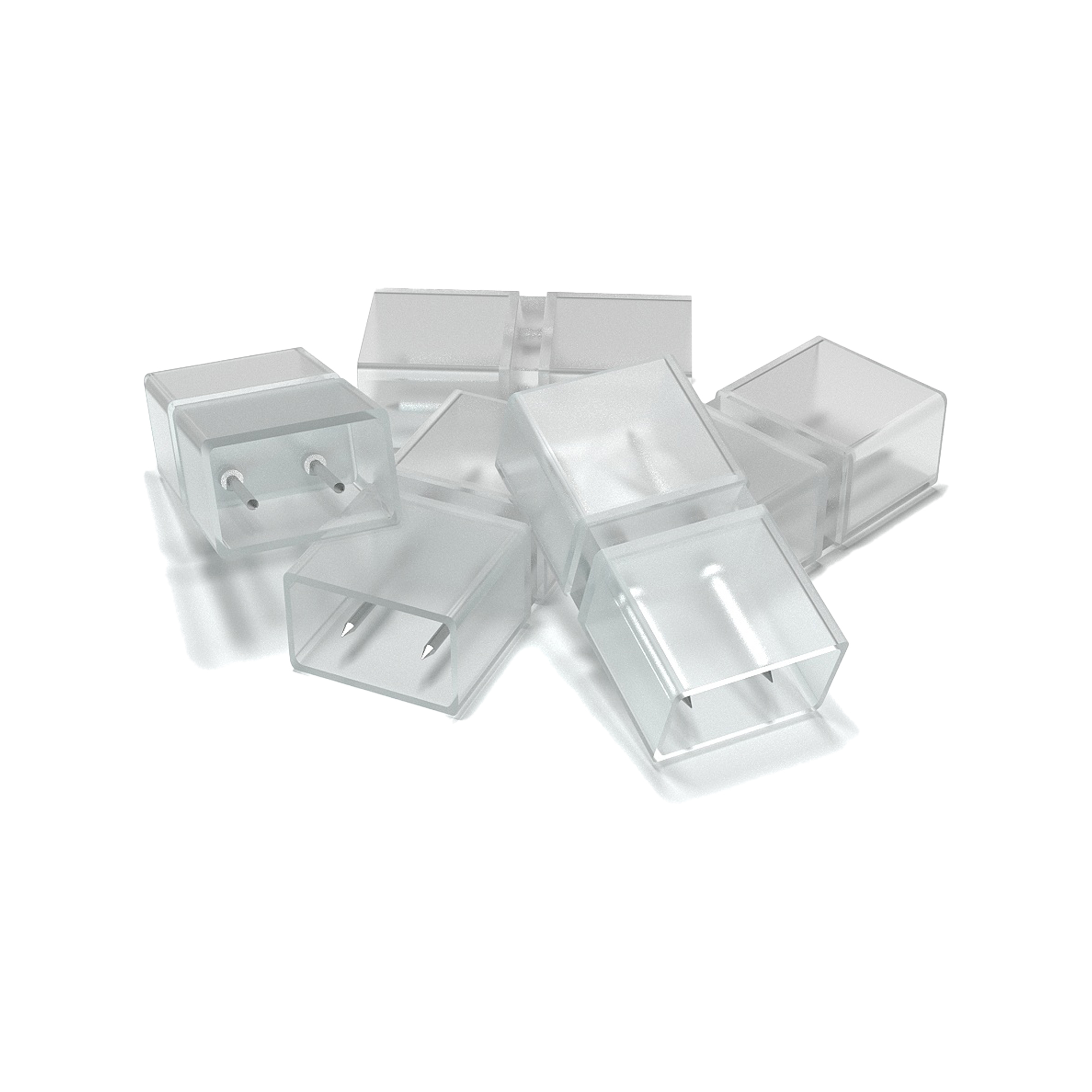 Комплект прямых коннекторов OGM для светодиодной ленты 220В smd2835 60д/м 5шт AC-01