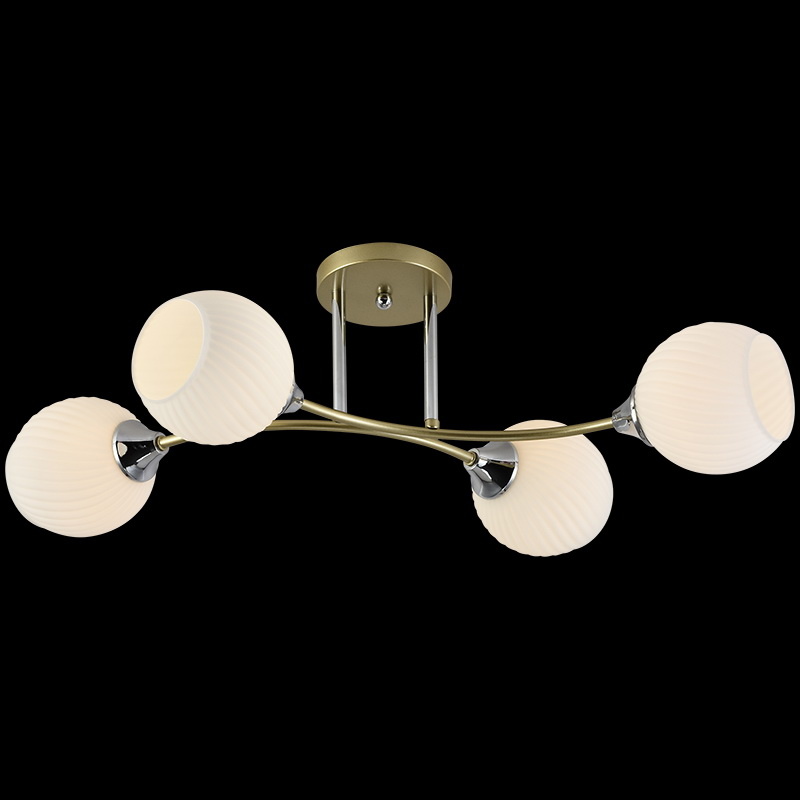 Люстра на штанге Reluce 01353-0.3-04 GOLD+CR