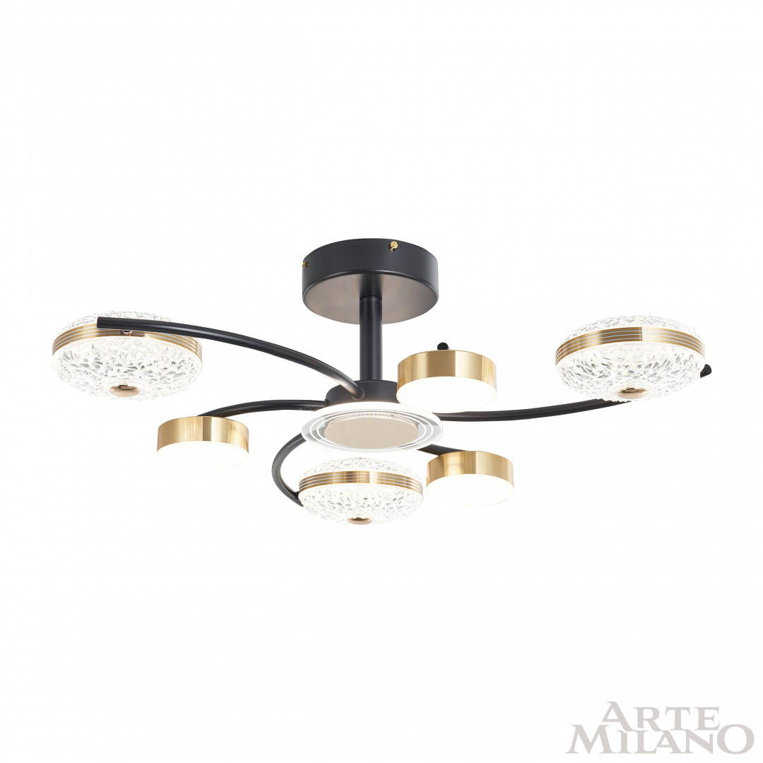Потолочная люстра Arte Milano Ferrara 279169/3+3 BK/GD