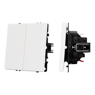 Выключатель звонковый 2 кл софт-тач белый кварц Arlight SWT-MKR2-SFPL-WH (250V, 10A) 061741(1)