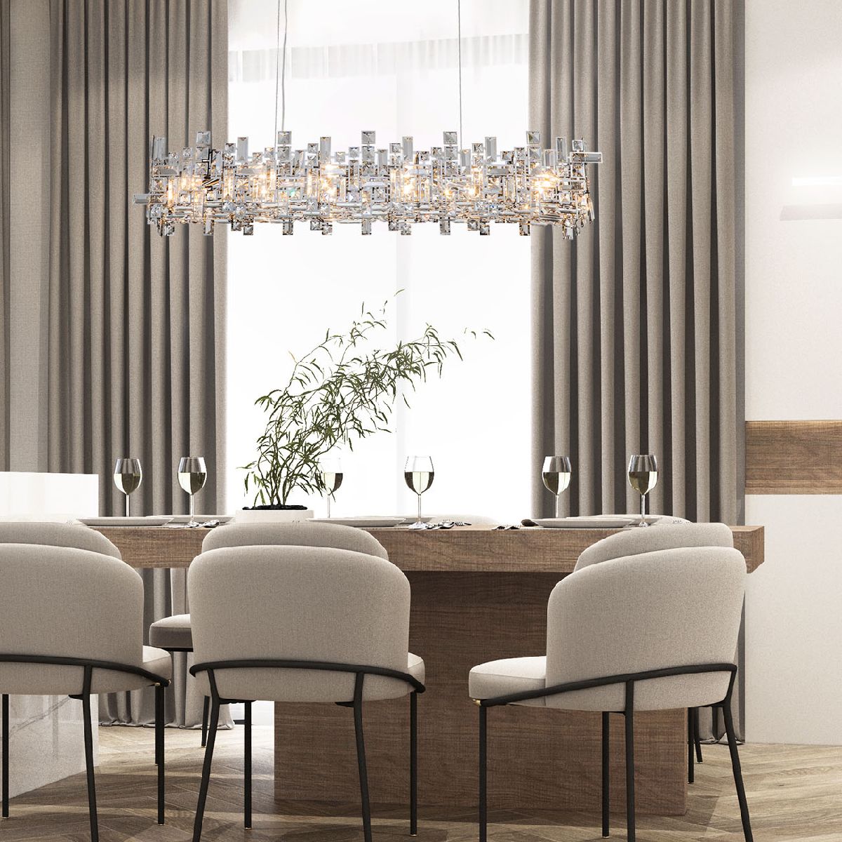 Подвесная Люстра Indigo Lascala 12031/12PL CHROME V000403