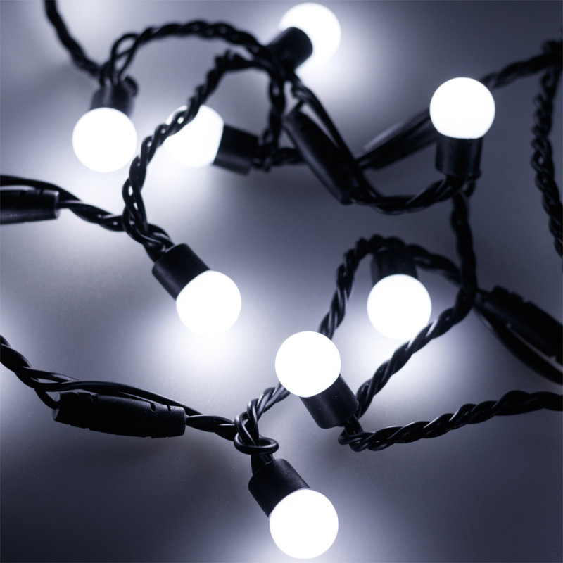 Светодиодная гирлянда Arlight ARD-Ball-Classic-D17.5-20000-Black-200LED White 025590