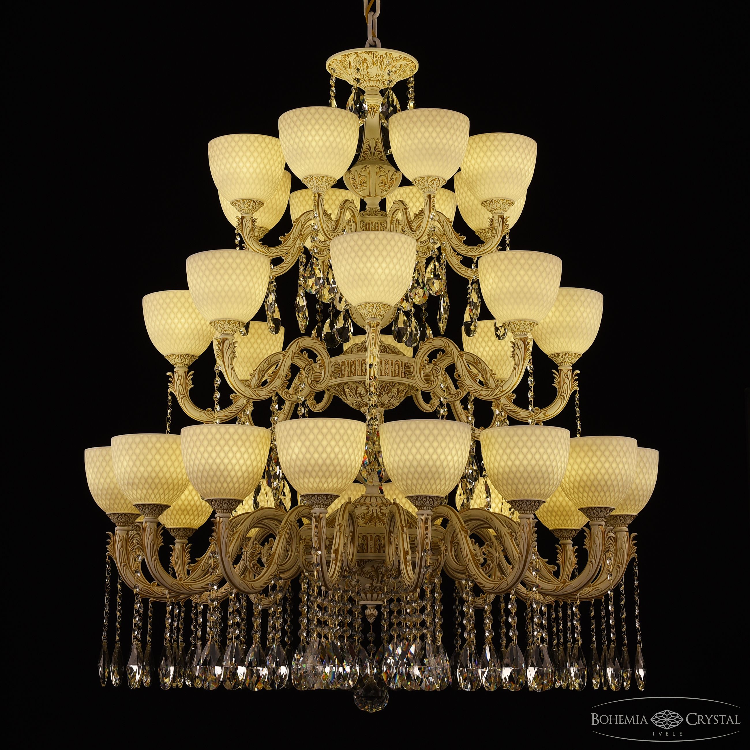 Подвесная люстра Bohemia Ivele Crystal AL79101/16+8+8/300/3d A WMG P1 U Wave