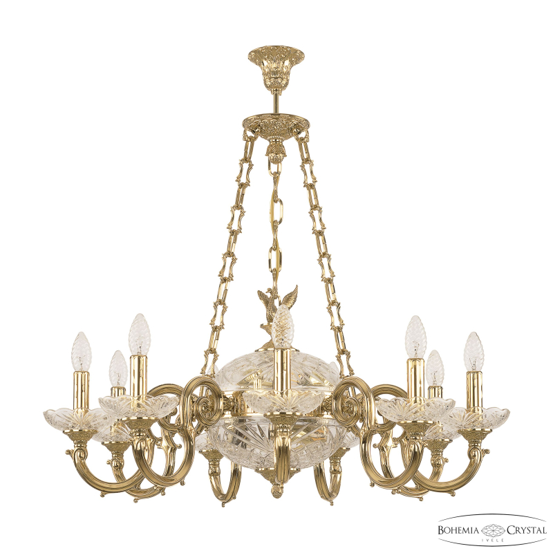 Подвесная люстра Bohemia Ivele Crystal Verona 72003P/9/210 G P Pal FS1S