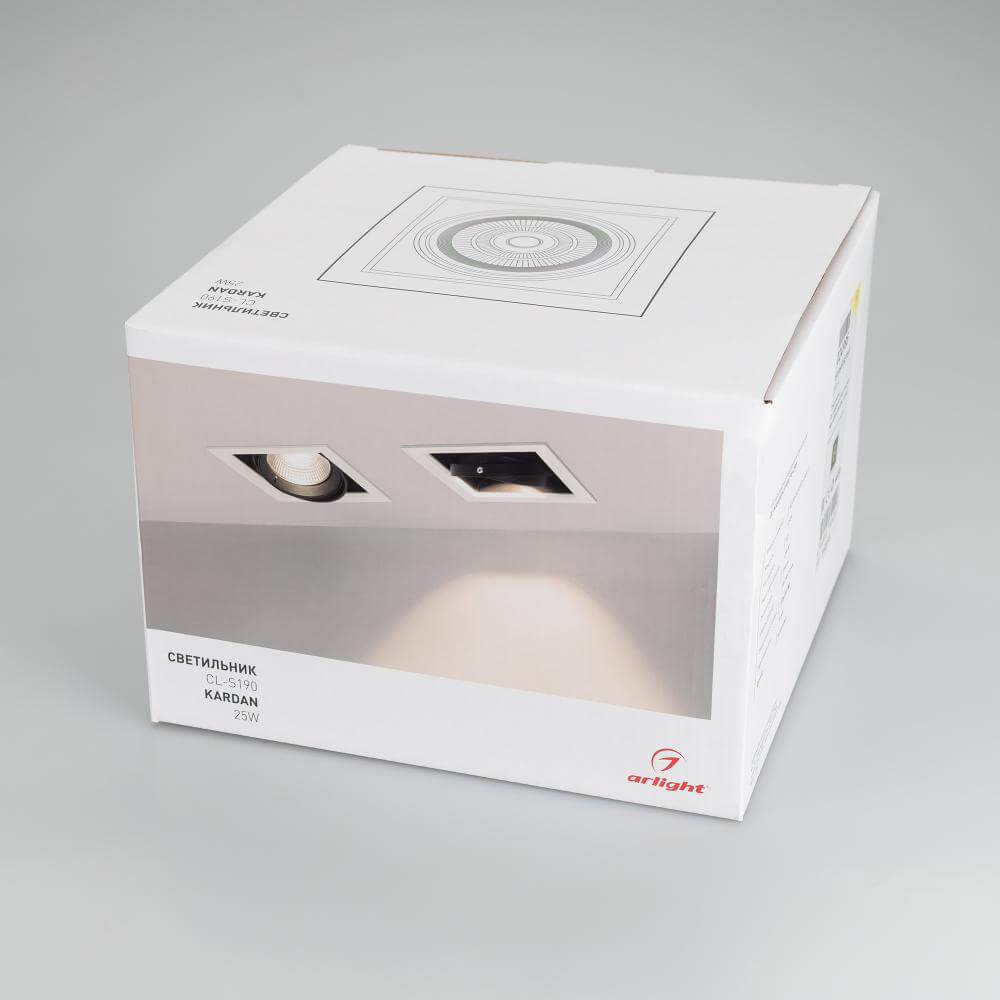 Встраиваемый светильник Arlight CL-KARDAN-S190x190-25W Day4000 026499