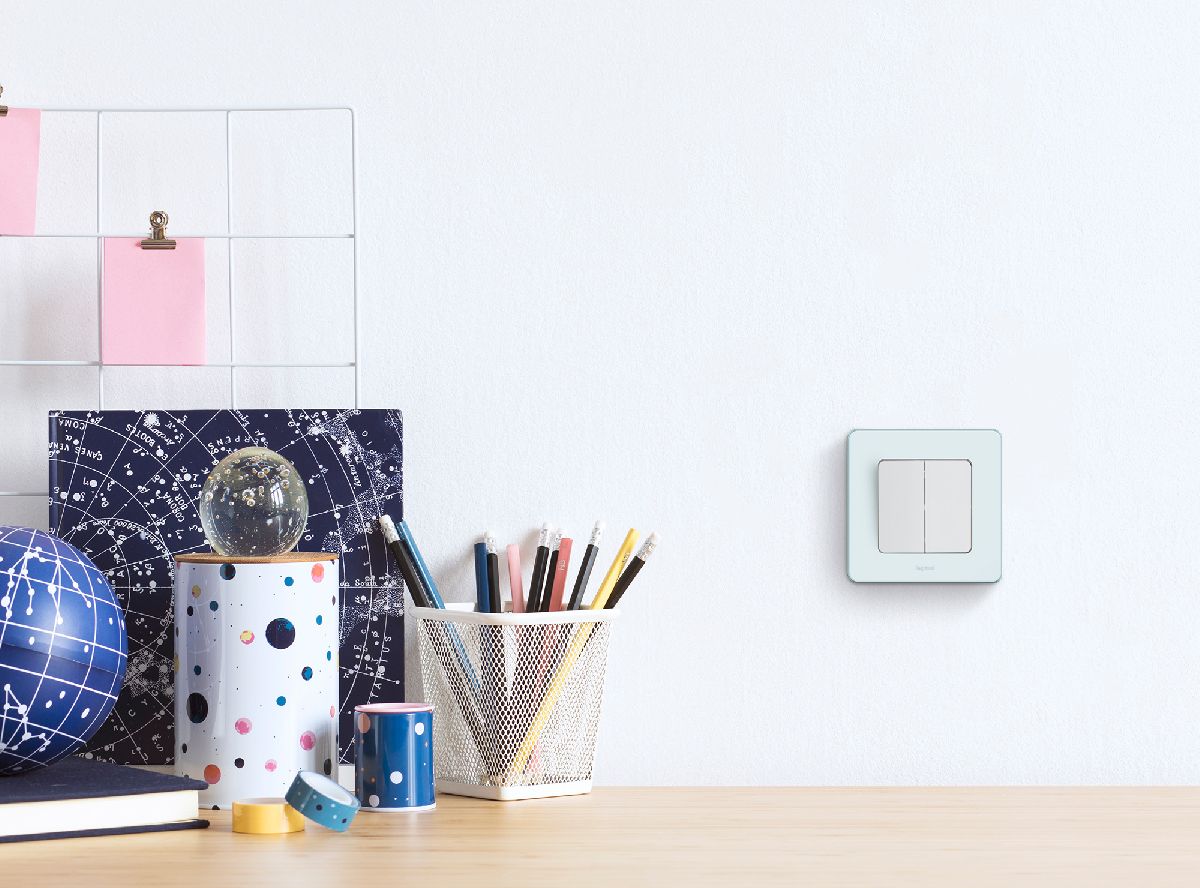 Выключатель двухклавишный Legrand Inspiria 673620