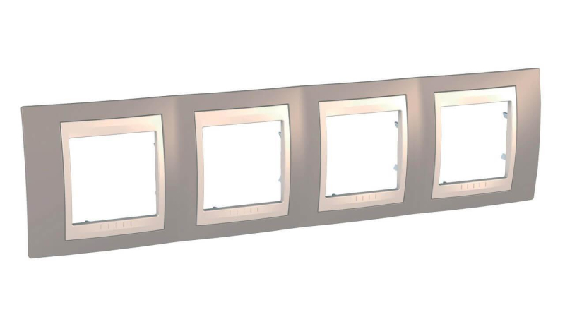 Рамка 4-постовая Schneider Electric Unica Хамелеон MGU6.008.574