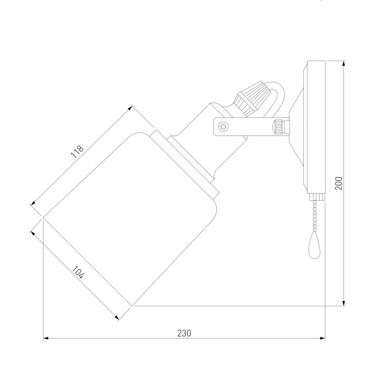 Бра Eurosvet 70111/1 черный