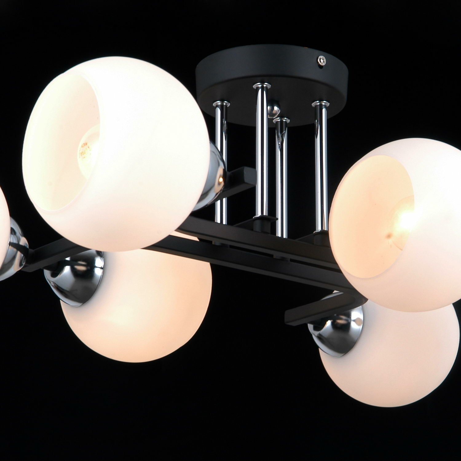 Люстра на штанге Illumico IL0412-6CSQ-79 BK CR