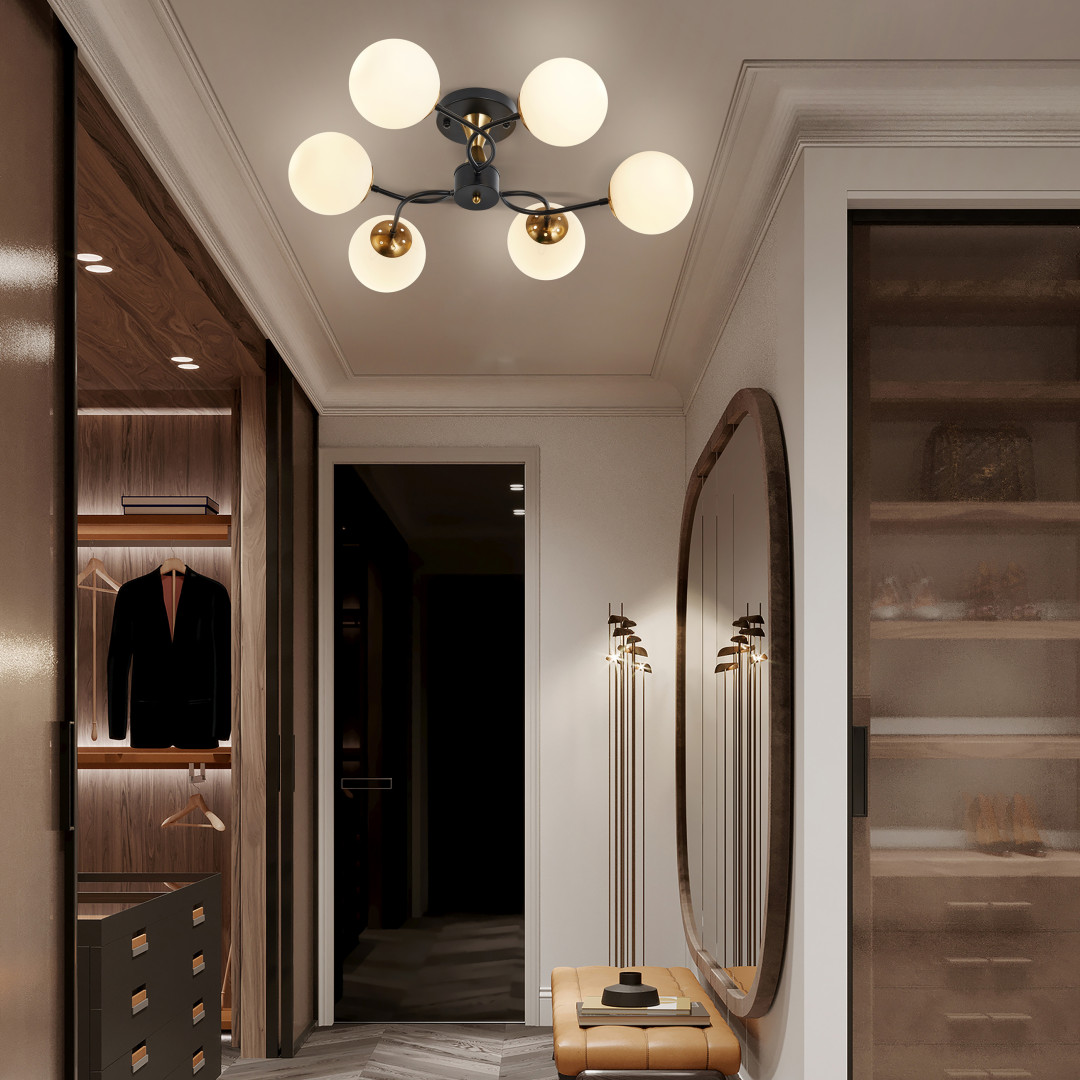 Потолочная люстра Arte Milano Neapolis 276808/6 BK/GD