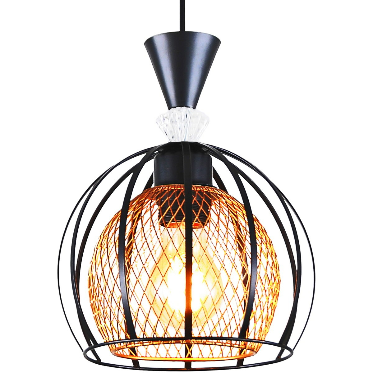 Подвесной светильник Reluce 03061-0.9-01 BK+GOLD