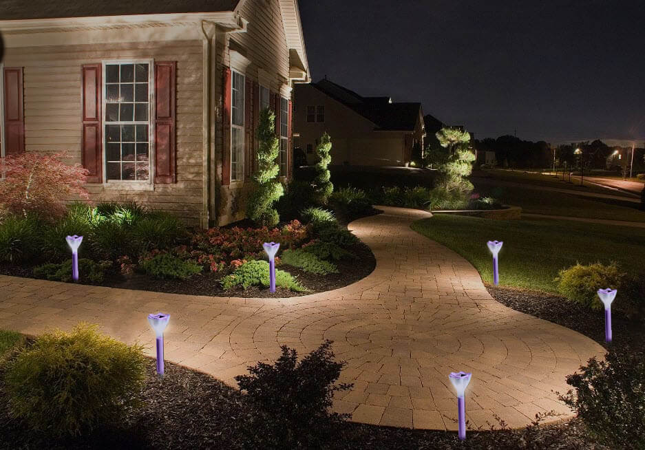 Светильник на солнечных батареях (10623) Uniel Promo USL-C-417/PT305 Purple Crocus