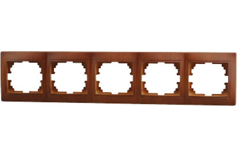 Рамка 5-местная горизонтальная Lezard Mira 701-0801-150