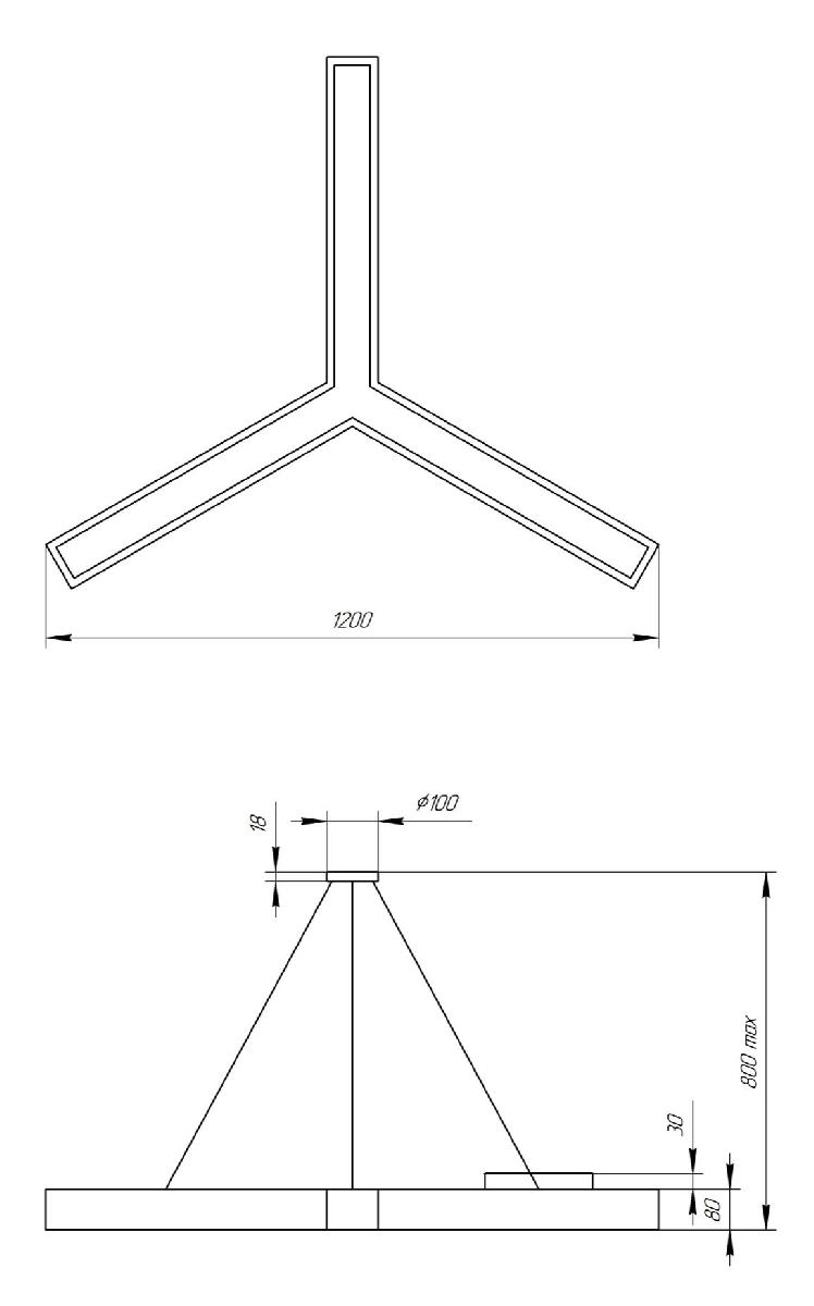 Подвесной светильник Эра Geometria SPO-144-W-40K-066 Б0050572